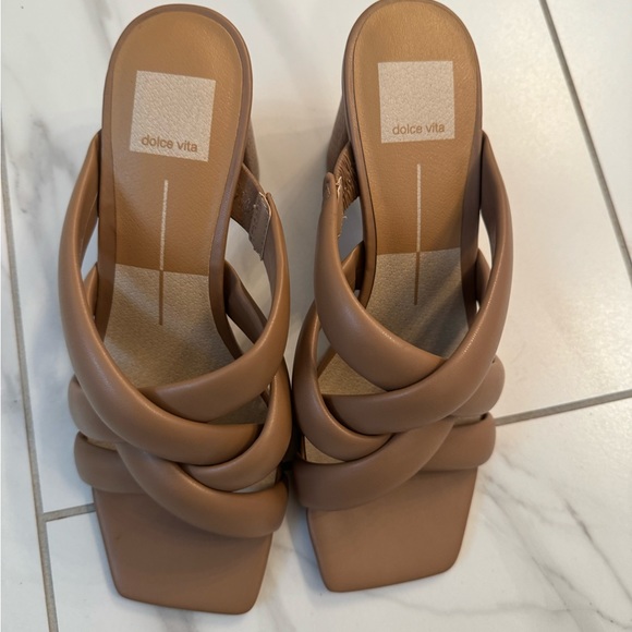 Dolce Vita Tan Heel Sandal Size 9.5 - Picture 7 of 7